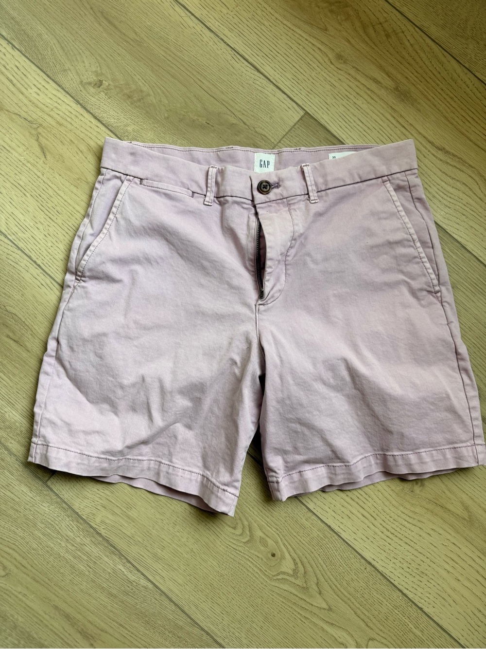 GAP Pale Pink 7’ Cotton Chino Shorts Size 30